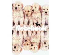 Puppies Golden Retriever Notebook: Cute Dog Journal, 120 Lined Pages, 6"x9"