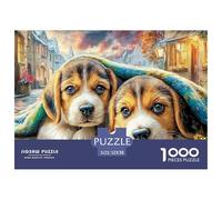 Puppies Under BlanketHerculean Jigsaw Puzzles for Adults A 1000-Piece (Advanced) Epic of Impossible, Hard, And Difficult Challenging Puzzle Games - The Supreme Gift for Puzzle-Loving Adults And Kids