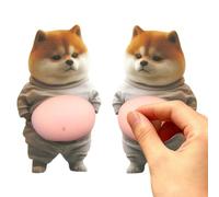 Puppy Belly Decal - Canine Notebook Stickers, Cartoon Dog Labels for Creative Journals, Soft 3D Belly Pressable Artwork with Fun Appeal, Writing Tools, Adorable Pet Graphics for Planner Pages