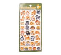 Puppy Decal, Raised Effect Character, Decorative, Vinyl Craft Item, Portable Laptop Car Notebook Gear, School Child Teenager Reward, Ideal for Planner Scrapbook Album Favor