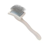 Puppy Grooming Curved Head Slilick Brush - Chog Wire Brush For Pet Hair Grooming | Pollo Massaggio Per La Pelle Con Strumento Di Governare Manico In Legno Per Spazzole Lunghe Azienda Di Sé