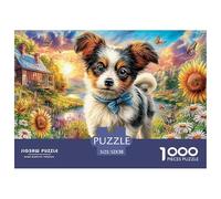 Puppy in GardenOverwhelming 1000-Piece Jigsaw Puzzles for Adults A Crusade Through Impossible, Hard, And Difficult Challenging Puzzle Games - The Most Prestigious Gift for Adult And Teenage Conqueror