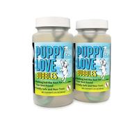 Puppy Love Bubbles, bolle profumate al burro di arachidi da 113,4 g, confezione da 2 bottiglie al gusto di burro di arachidi per cani
