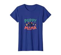 Puppy Mama: Adorabile Tributo alla Mamma del Cane per Gli Amanti degli Animali Domestici Maglietta, Donna, Blu Reale, XS