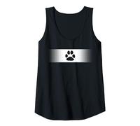 Puppy Paw Design Popolare Cucciolo Umano Gioco Canotta, Donna, Nero, XL