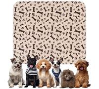 Puppy Pee Pads for Dogs, 2026 Upgraded， Washable Puppy Pad, , Puppy Pads Leak & Odor Proof, Non-Slip Base, Easy to Clean & Reusable (Brown,L)