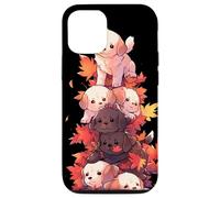 Puppy Pile Fall Leaves - Simpatici amanti dei cani Custodia per iPhone 12/12 Pro