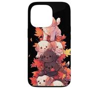 Puppy Pile Fall Leaves - Simpatici amanti dei cani Custodia per iPhone 13 Pro