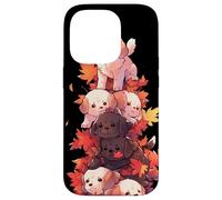 Puppy Pile Fall Leaves - Simpatici amanti dei cani Custodia per iPhone 14 Pro