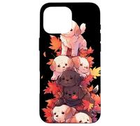 Puppy Pile Fall Leaves - Simpatici amanti dei cani Custodia per iPhone 16 Pro Max