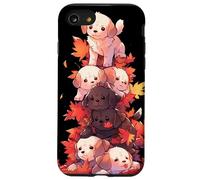 Puppy Pile Fall Leaves - Simpatici amanti dei cani Custodia per iPhone SE (2020) / 7/8