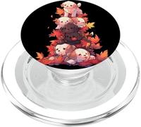 Puppy Pile Fall Leaves - Simpatici amanti dei cani PopSockets PopGrip per MagSafe