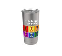 Puppy play pups - This is my six-pack Bicchiere termico in acciaio inox doppia parete
