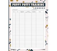 Puppy Potty Training Logbook: Dog Pee & Poo Tracking Record Sheets | 120 Pages.