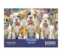 Puppy RowEngaging 1000-Piece Jigsaw Puzzles for Adults Featuring Challenging Educational Games for Both Women And Men - A Fantastic Collaborative Activity for Adults And Kids Age 12 Years And Up 70x5