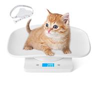 Puppy Scales for Weighing, Cat Weight Scale, 33lb/15kg Vegetables Fruits Kitchen Electronic Weight Scale with Tape Measure, for Kitten/Puppy/Hamster/Little Bird/Rabbit