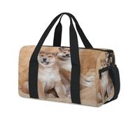 Puppy Shiba Sport Duffel Bags per bambini ragazze ragazzi donne uomini Shiba Dog Pernottamento Weekender Borsa da viaggio Tote Carry Gym Casual Duffel Bags