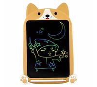 PUPPY - Tavoletta da scrittura LCD, grande 10 pollici, schermo colorato, cancellabile, lavagna elettronica digitale con penna stilo, regalo per bambini e adulti, casa, scuola, ufficio (giallo)