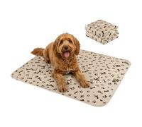 PuppyPad - Pet Pee Pad, PuppyPad Washable Reusable Dog Pee Pads with Pheromones, 4 strati Leak-Proof Puppy Training Pad, base antiscivolo per uso interno (Brown-A, M: 70 x 80 cm)