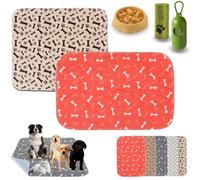 Puppypad Washable Dog Pee Pads, PuppyPad Pee Pads for Dogs with Pheromones, Puppy Pad Reusable ee ads, Durable Leak-Proof & Anti-Slip Pet Training Pads, for Home (C+D,L(32*36in))