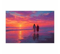 PUQAAEO Murale di Gesù Gesù nel mare Dipinto su tela, murale per soggiorno, murale cristiano, adatto a soggiorni, camere da letto e chiese.(Violetta13)-50x70cm Non incorniciato