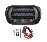 PUQWRIM Faro Motociclo Accessori Per Moto Gruppo Ottico Anteriore A LED tutto In Uno Per Road Per Glide 1996-2013 Faro Anteriore