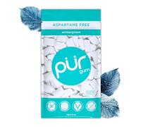 PUR Gum | Gomma Da Masticare Senza Zucchero | 100% Xilitolo | Vegana, Senza Aspartame, Senza Glutine e Amica dei Diabetici | Gomma Naturale al Sapore di Wintergreen, 55 Pezzi (Confezione da 1)