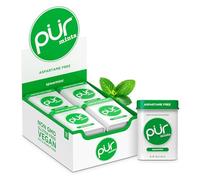 PUR Mints Caramelle alla menta senza aspartame, Prodotte con xilitolo, Senza zucchero, vegane, senza glutine e adatte alla dieta chetogenica, con aroma naturale, 30 pezzi (Confezione da 12)