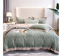 Pura Colle Calda VELOVO di Velvet Set A Quattro PECCHI AUTTUGNO E Inverno Angola Copertura INDENSIONE FORMARE Altro DOPPHE Letto (Colore: Parte: (B 1,8 m)