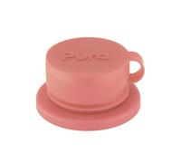Pura Coperchio superiore sportivo in silicone a bocca grande, senza plastica, a prova di perdite, di grado medico, adatto a tutte le bottiglie, colore rosa
