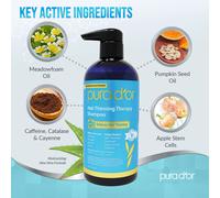 Pura D'Or Perdita Capelli Prevenzione Shampoo Aloe Vera, Biotina, Caffeina