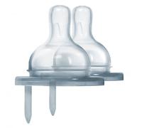 PURA STAINLESS LLC Tettarella Silicone Pura Kiki 1 foro, flusso lento 2 pezzi