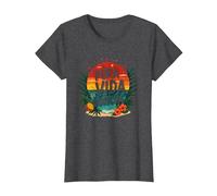 Pura Vida Boricua: Paradiso Tropicale Orgoglio portoricano Maglietta, Donna, Grigio Scuro, 3XL