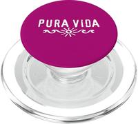 Pura Vida, Costa Rica, onda, sole, felicità, soddisfazione PopSockets PopGrip per MagSafe