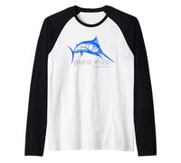 Pura Vida Costa Rica Pesca Maglia con Maniche Raglan