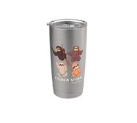 Pura Vida Sloths Bicchiere termico in acciaio inox doppia parete