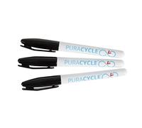 PuraCycle FB284 - Pennarelli atossici, confezione da 3, colore: Nero