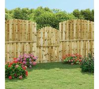 PURADAY Cancello per Steccato in Pino Impregnato 100x150 cm Cancello Giardino Esterno Cancello Da Giardino Per Recinzione Cancello In Legno Per Giardino Intorno A Giardini o Cortili