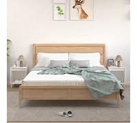 puraday Comodino in legno, 2 pezzi, mobili per camera da letto, design elegante, bianco, 40 x 35 x 50 cm