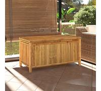 Puraday Contenitore Portaoggetti da Giardino 110x52x55 cm in Bambù - Arredo Esterno Salvaspazio Per Conservare Attrezzi - Cassapanca Da Esterno