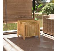 Puraday Contenitore Portaoggetti da Giardino 60x52x55 cm in Bambù - Arredo Esterno Salvaspazio Per Conservare Attrezzi - Cassapanca Da Esterno