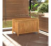 Puraday Contenitore Portaoggetti da Giardino 90x52x55 cm in Bambù - Arredo Esterno Salvaspazio Per Conservare Attrezzi - Cassapanca Da Esterno