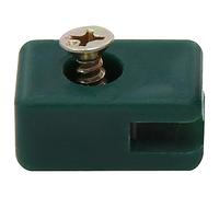 PURADAY Supporto per Fili Recinzioni con Vite 100 Set Verde Supporto per Fili di Recinzione Set di Portacavo per Recinzione da Giardino con Vite di Fissaggio Supporto per Filo di Recinzione&Vite