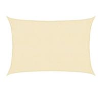 Puraday Tenda parasole rettangolare per mobili da esterni, tenda solare per balcone, terrazza o giardino, muffa e resistente ai raggi UV, 3 x 2 m, crema
