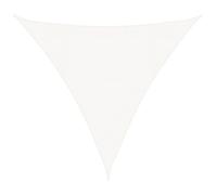 Puraday Tenda parasole triangolare per mobili da esterni, tenda solare per balcone, terrazza o giardino, muffa e resistente ai raggi UV, colore bianco, 4 x 4 x 5,8 m