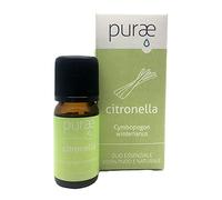 Purae Olio Essenziale Citronella parti aeree 100% Puro e Naturale, 10ml