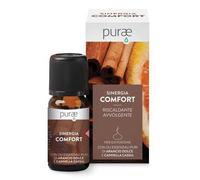 Purae - Sinergia Comfort Oli Essenziali Puri Arancio Dolce e Cannella Cassia 10 Ml