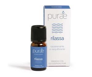 Purae Sinergia Oli Essenziali Rilassa - Olio essenziale per il relax e l'equilibrio, 10 ml