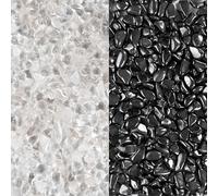 PURAJA Pietre di carica e di scarica | Ematite e cristallo di rocca di prima qualità | Pietre autentiche al 100% | Miscela raccolta a mano | Per la carica e la scarica di pietre