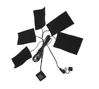 Purakise cuscinetto di riscalmento degli indumenti USB con cinque zone di riscalmento regolabili Strumento di riscalmento con temperatura a temperatura a temperatura regolabile